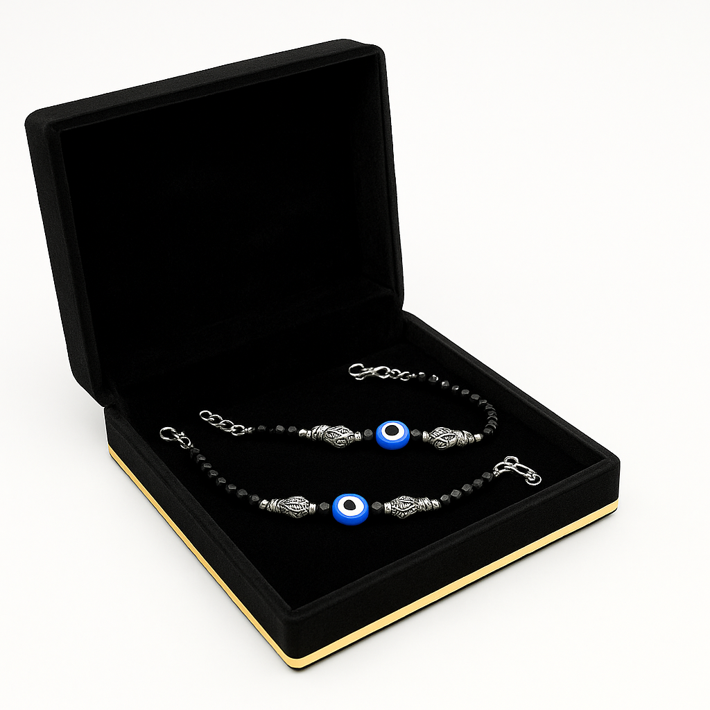 Tiny Guardian: Evil Eye Kids Bracelet (Set Of 2)