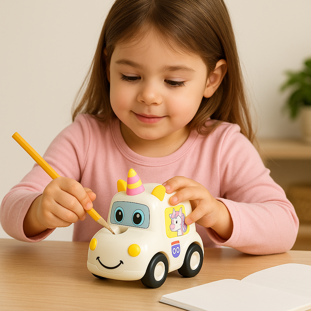 Unicorn Car Sharpener – Magical Fun for Little Hands