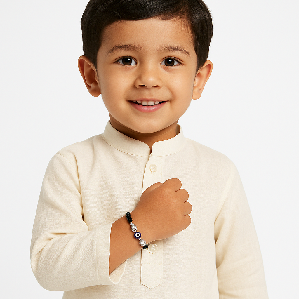 Tiny Guardian: Evil Eye Kids Bracelet (Set Of 2)