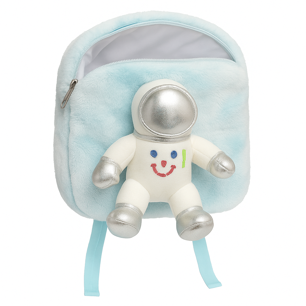 Magical Explorers: Unicorn & Astronaut Soft Fur Bag for Kids