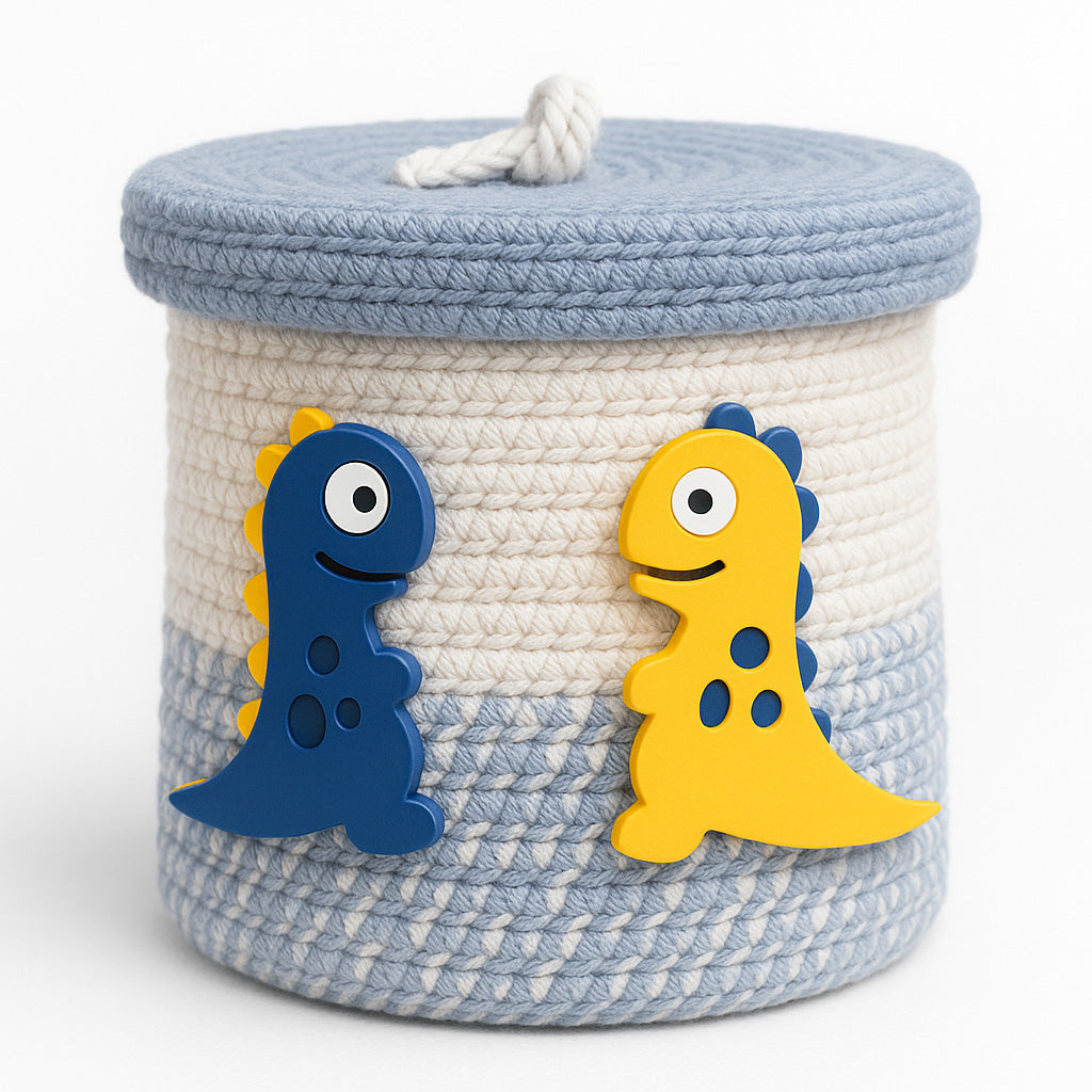 Woven Baby Storage Bin– Soft Cotton Rope Organizer (HANDCRAFTED)