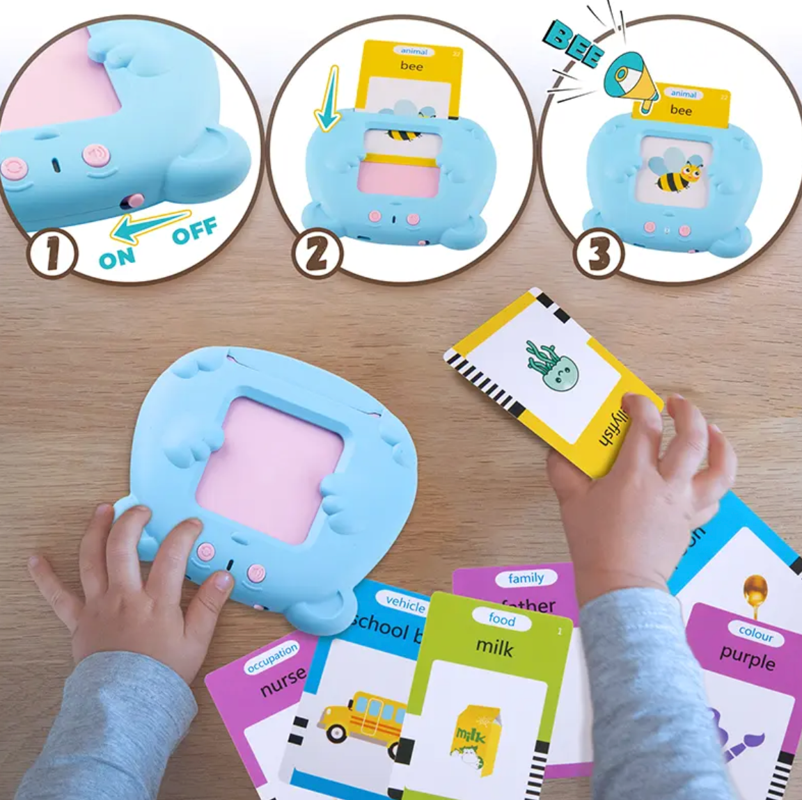 Kids Early Learning Cognitive Cards Alphabet