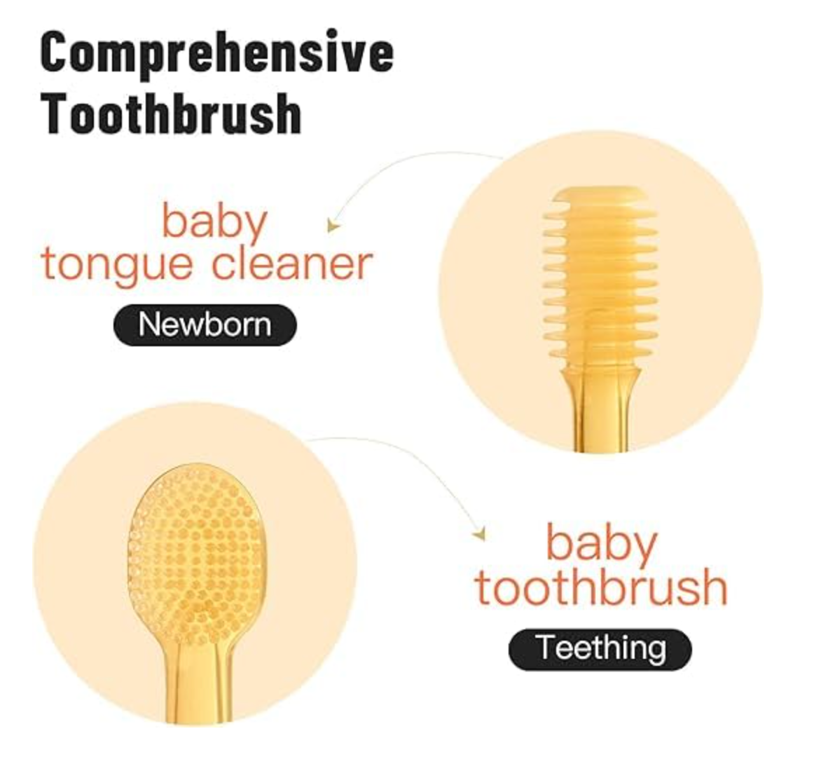 Baby Silicon Toothbrush and Tongue cleaner
