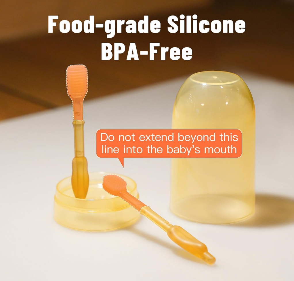 Baby Silicon Toothbrush and Tongue cleaner