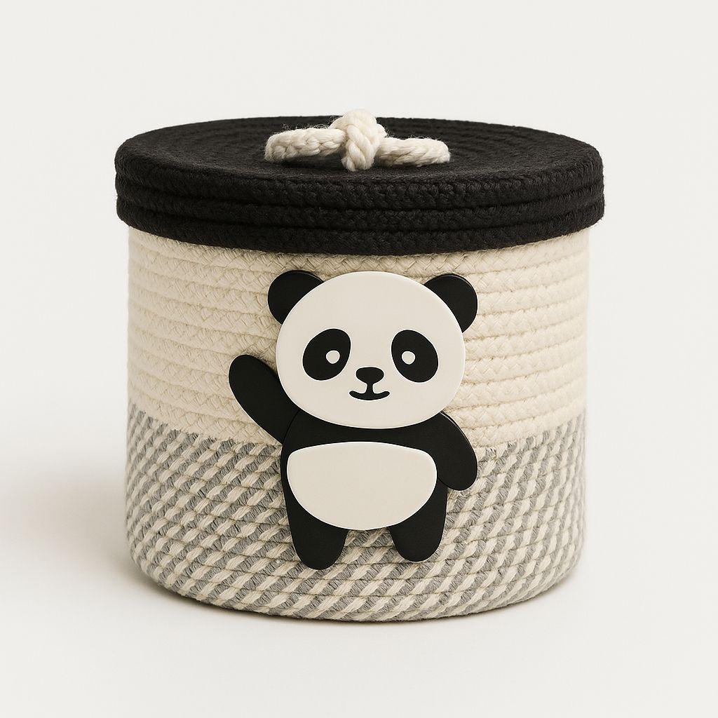 Woven Baby Storage Bin– Soft Cotton Rope Organizer (HANDCRAFTED)
