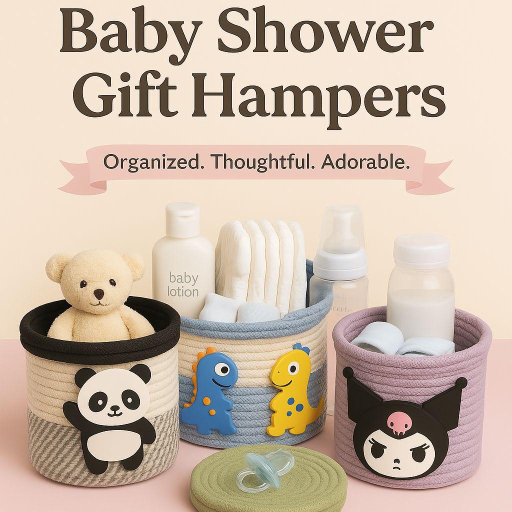 Woven Baby Storage Bin– Soft Cotton Rope Organizer (HANDCRAFTED)