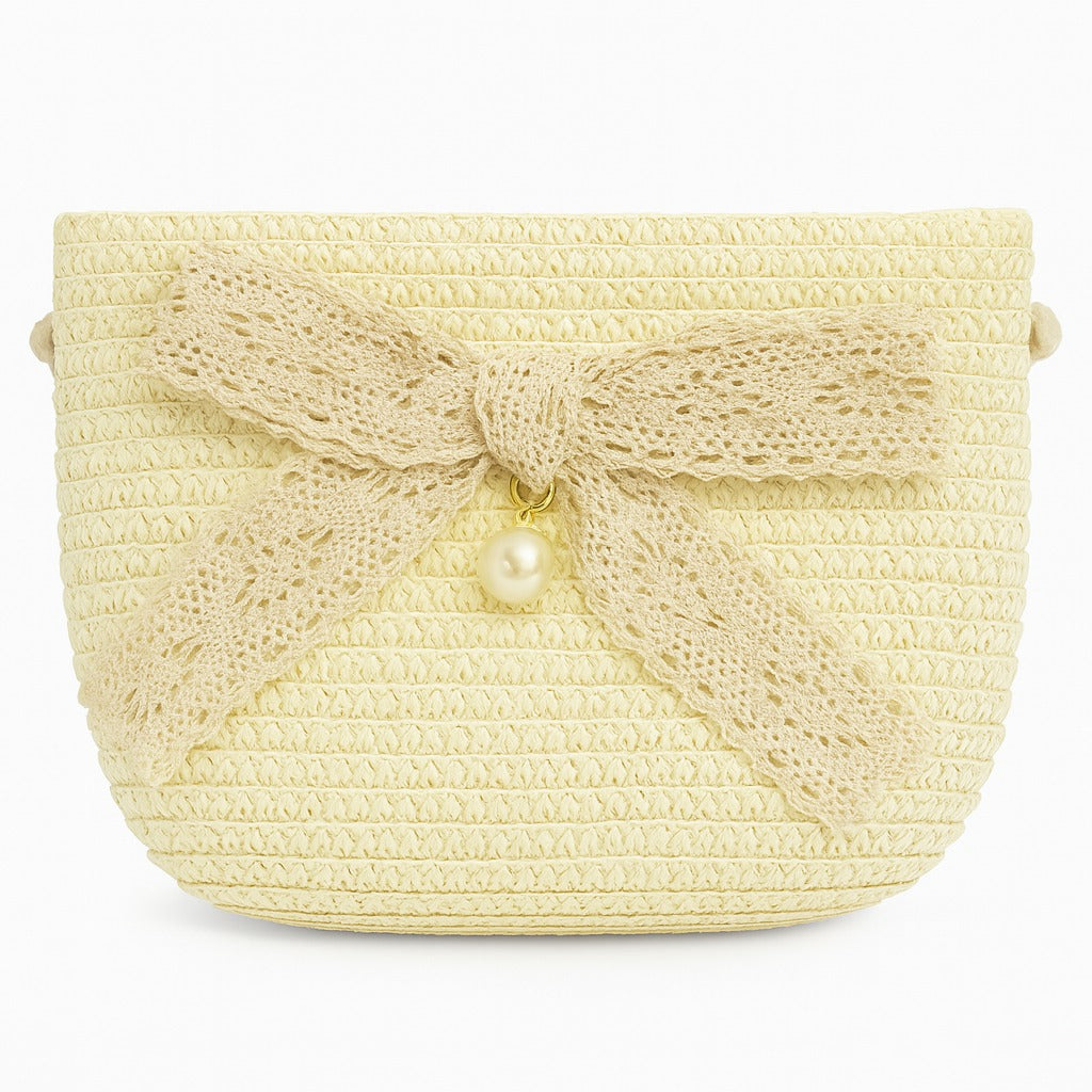 Korean Style Cute Mini Jute Sling Bag For Kids and Girls