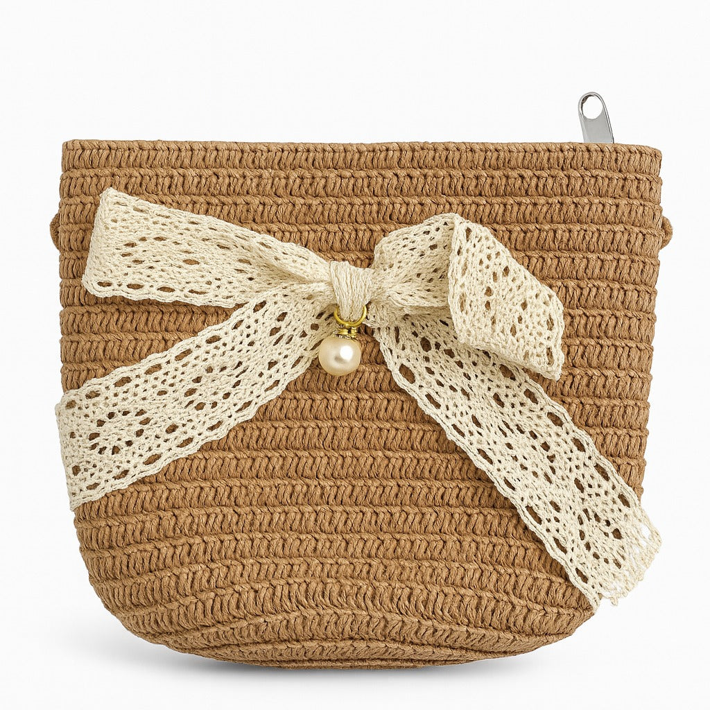 Korean Style Cute Mini Jute Sling Bag For Kids and Girls