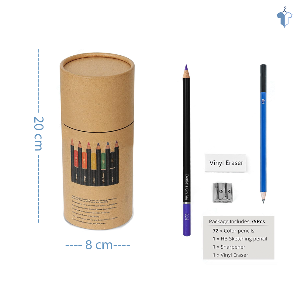 Magic Strokes – Bright & Safe Pencil Colors for Toddlers (72 pcs)