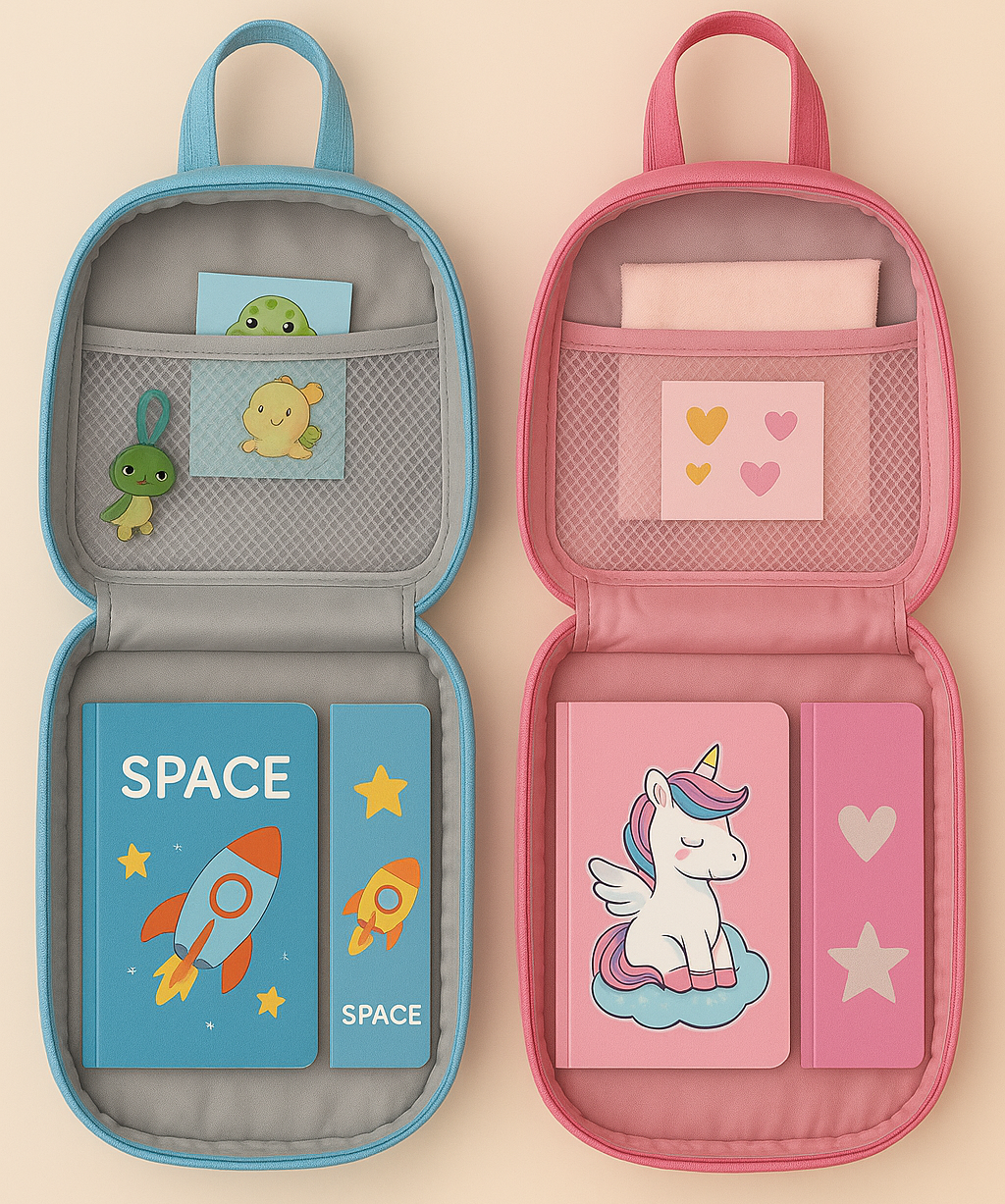 Whimsical Character Kids’ Backpacks – Unicorn Dream & Dino Explorer